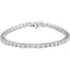 18K White 7 CTW Diamond Line Bracelet